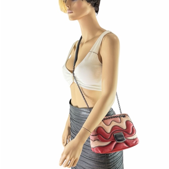 LONGCHAMP Brioche Quilted Multicolor Leather Crossbody Shoulder Bag - Picture 15 of 17